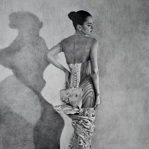 Kendall Jenner Modelling for Schiaparelli - Paris 2025
Graphite Drawing on A3 300gsm paper.
R.J.Reid