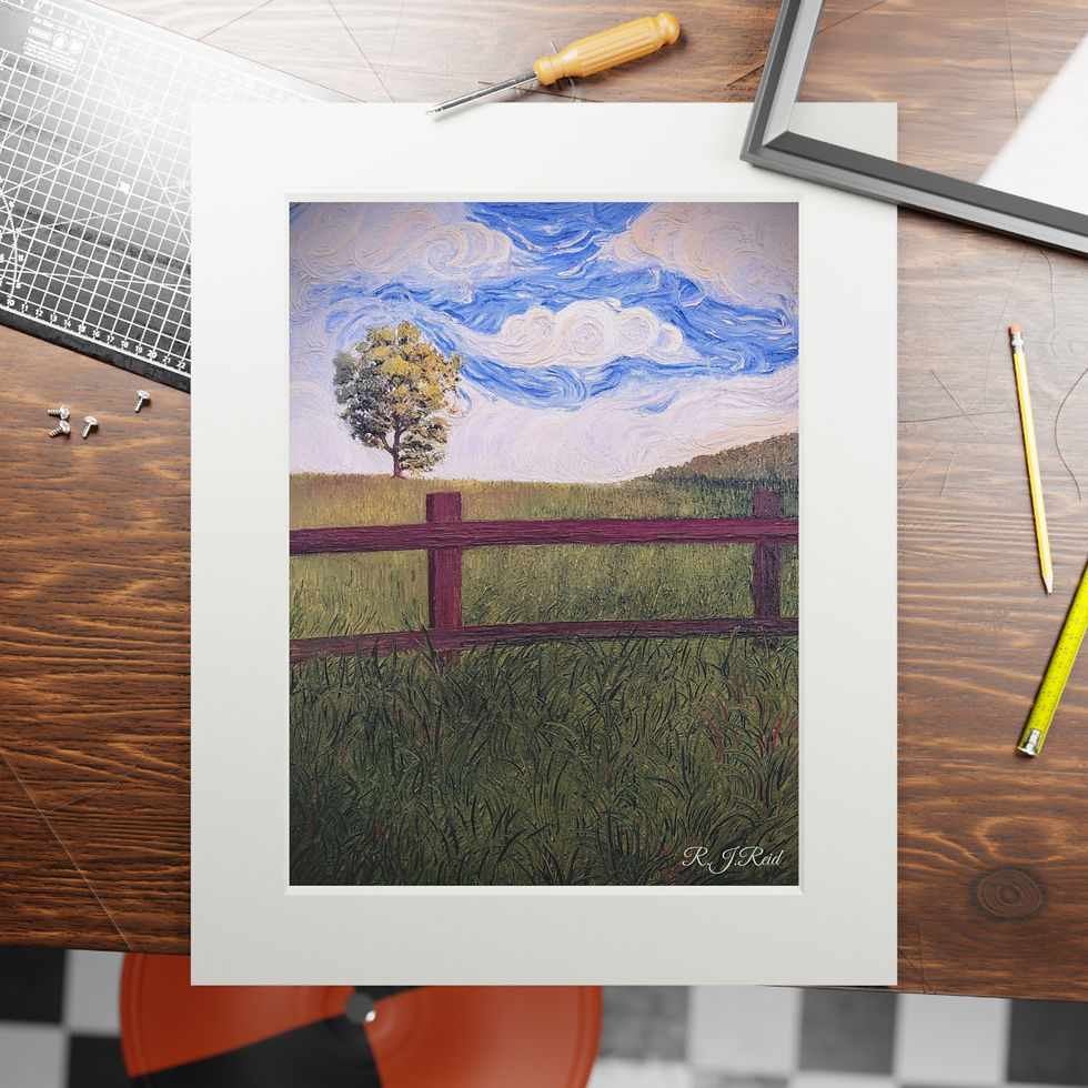 Thumbnail: On The Edge Of Summer - Fine Art Print with Passepartout Frame