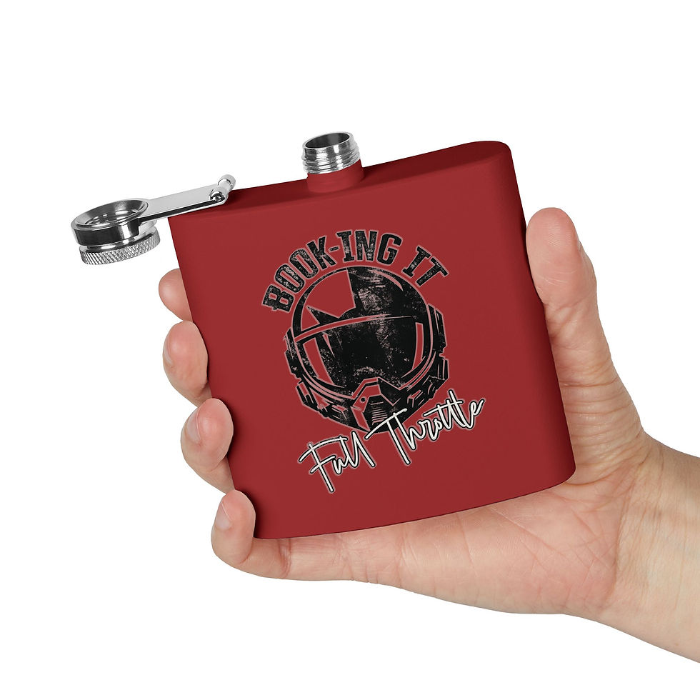 Thumbnail: Bit of a Swallow | Rough Ride Stainless Steel Flask, 6oz