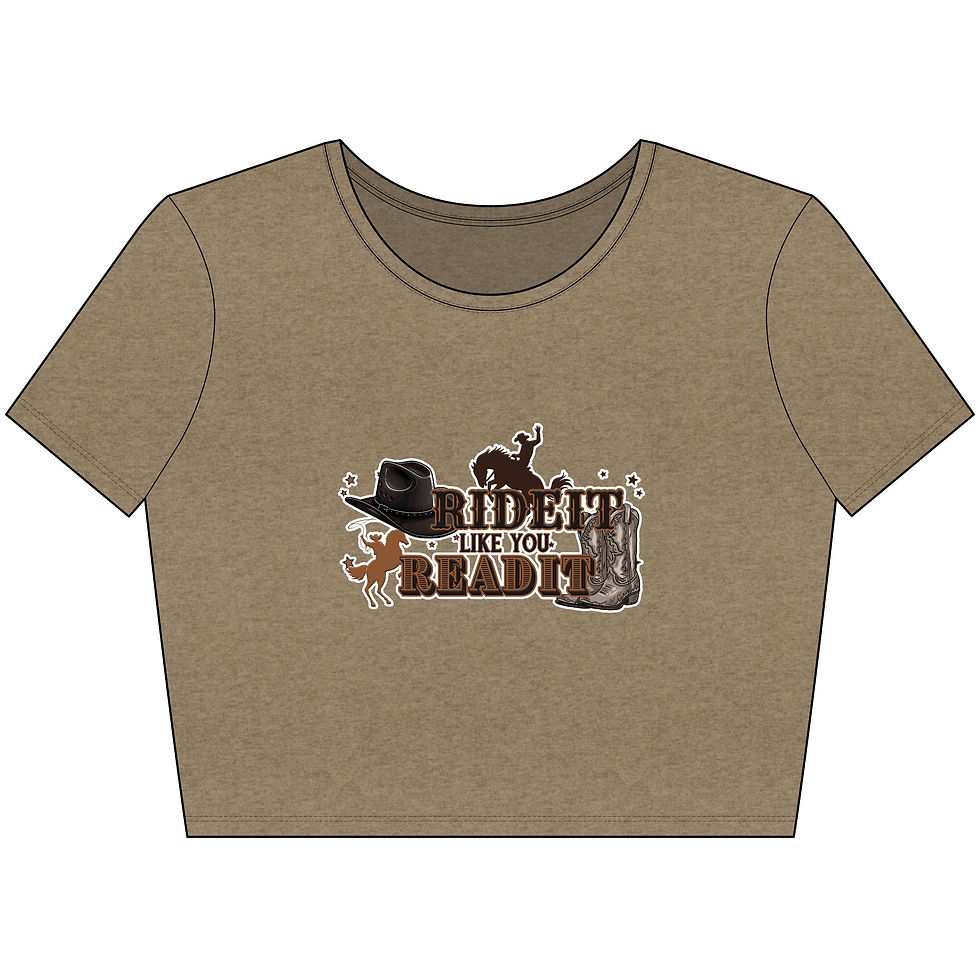 Thumbnail: Trope-aholic | Ride 'dem Cowboys Crop Tee