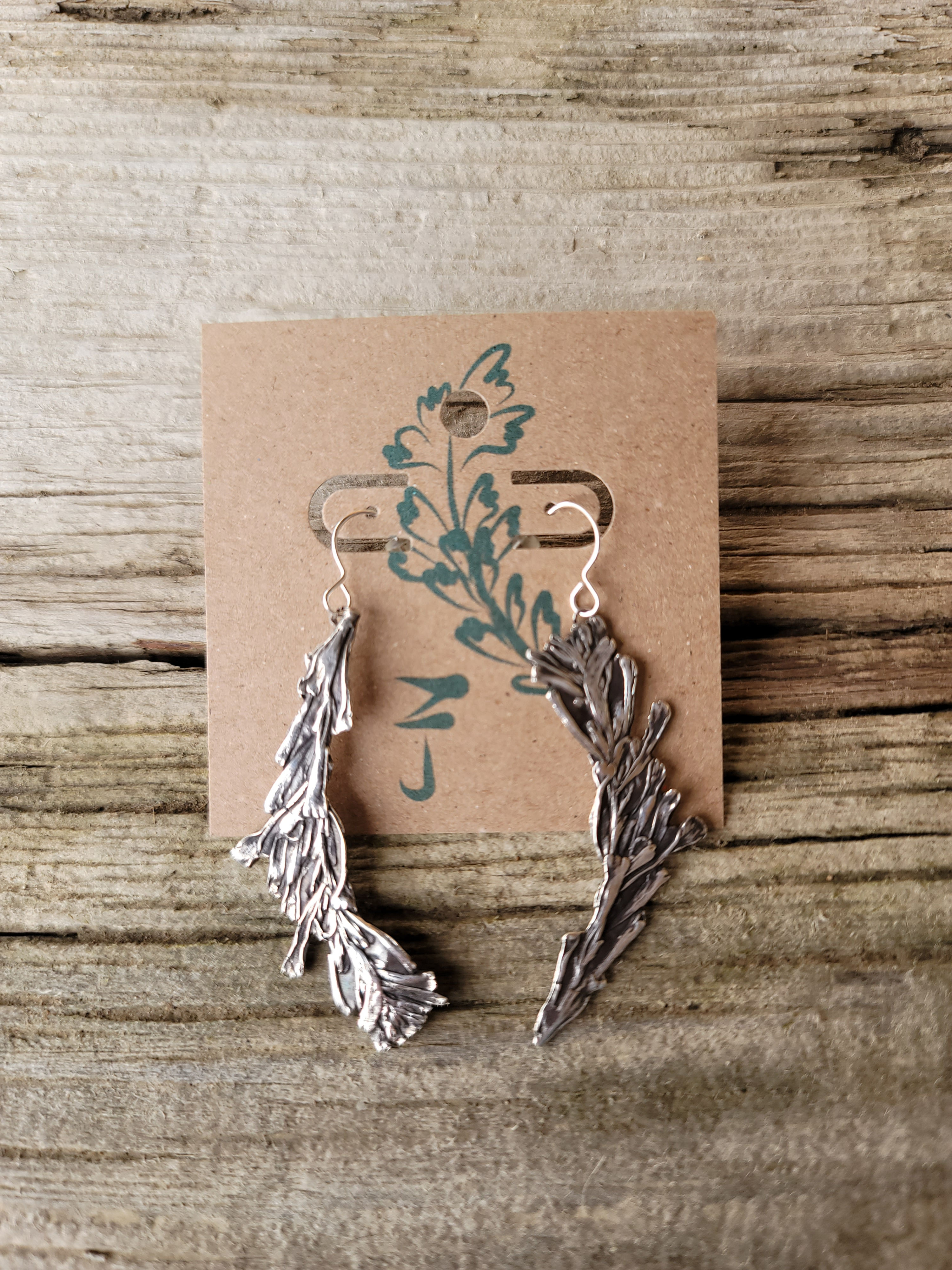 Silver Sagebrush earrings 