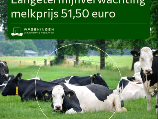 Nieuwe langetermijnprognoses laten zien dat de melkprijs op termijn verder zal stijgen