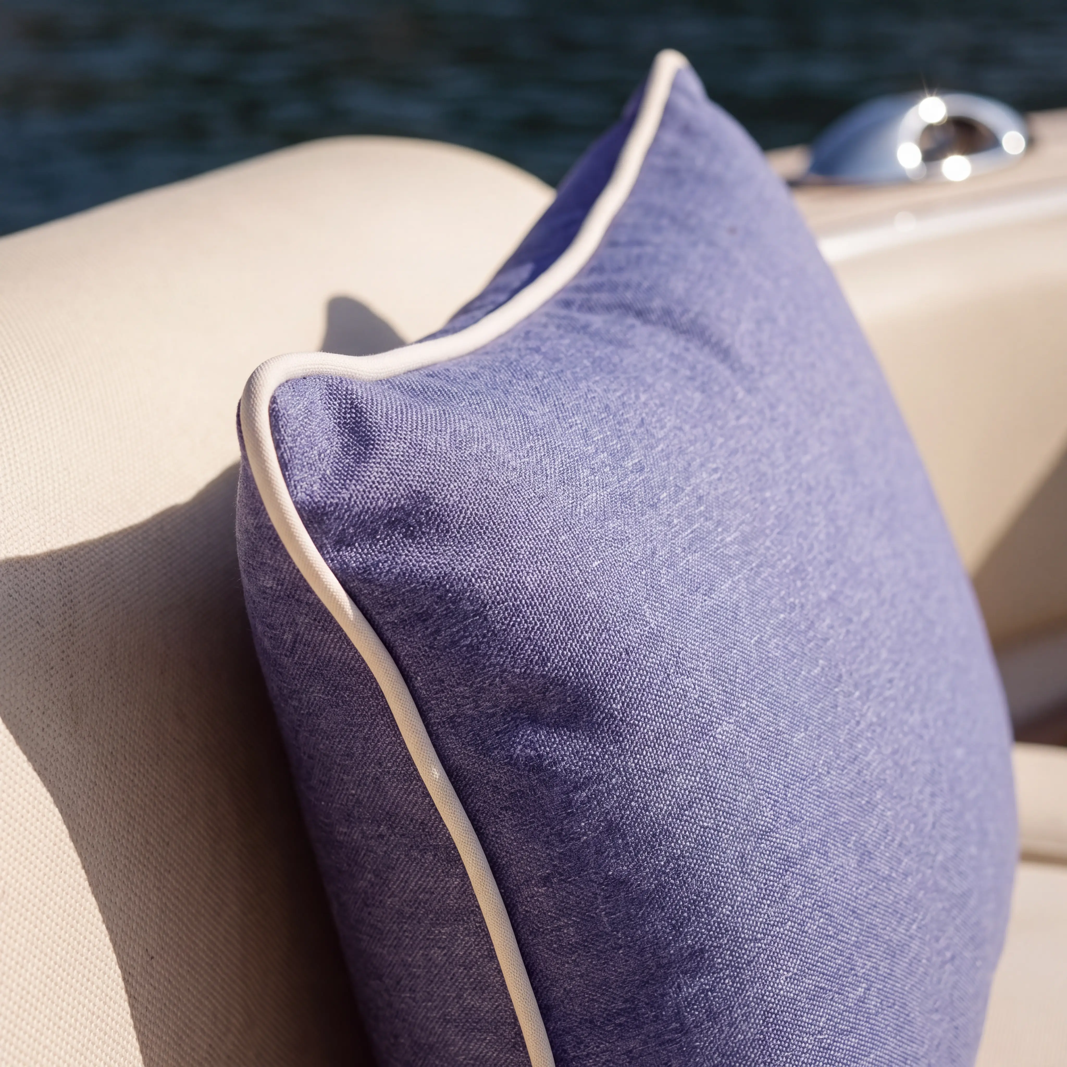Savona Blue Rectangular Outdoor Cushion