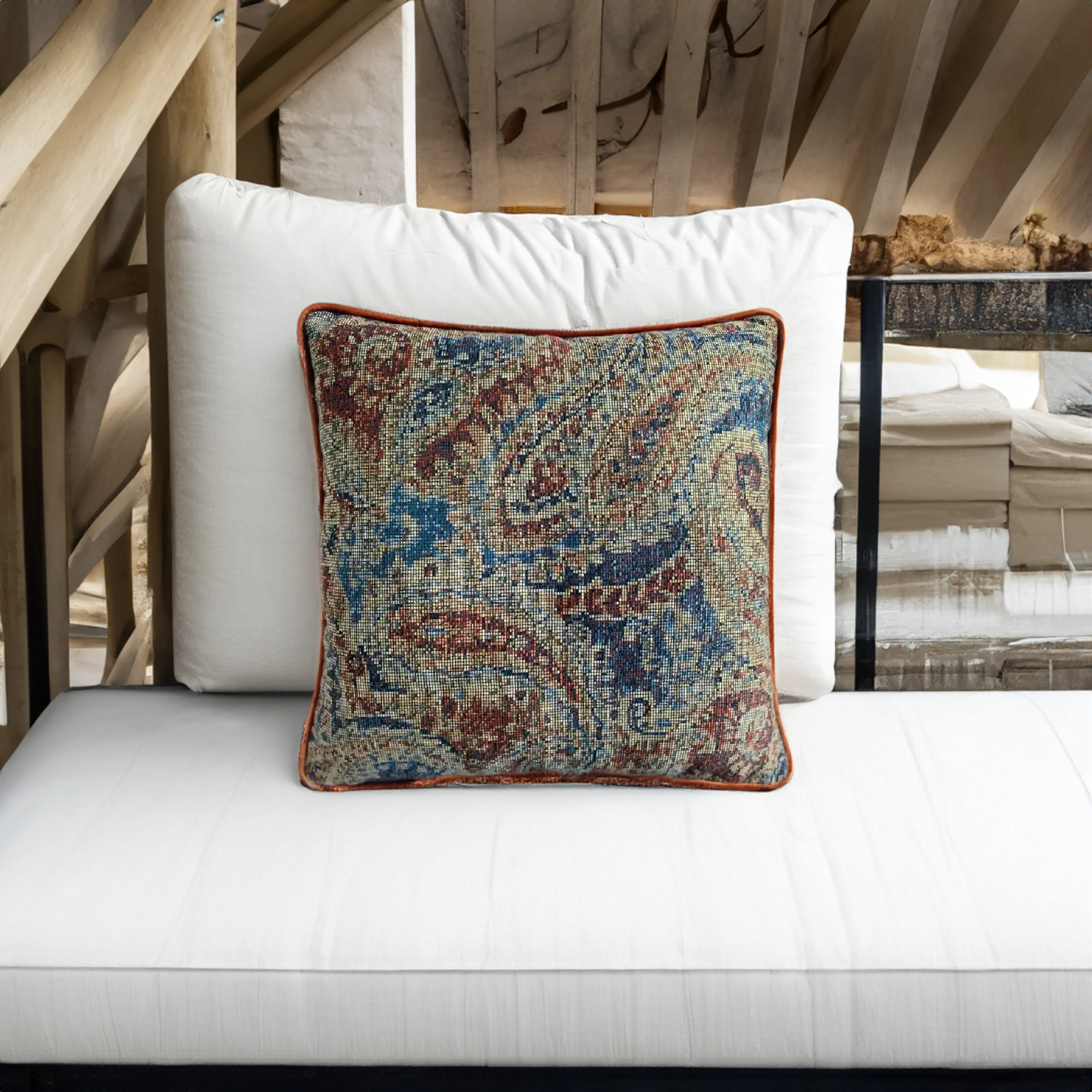 Thumbnail: Zeugma Paisley Decorative Cushion / Throw Pillow