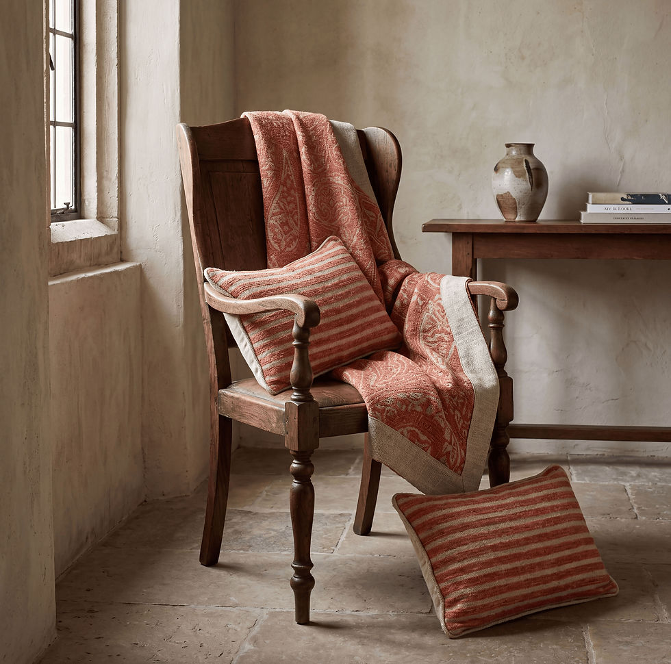 Küçük resim: Oriente Striped Rectangular Decorative Cushion