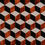 Küçük resim: Cubo Geometrik Desenli Silindir Puf