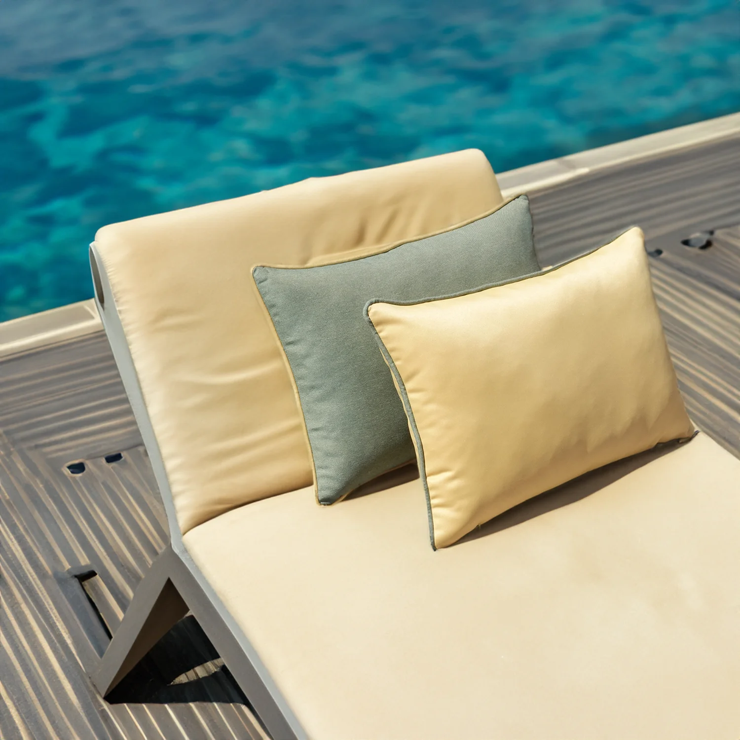 Thumbnail: Ancona Yellow Rectangular Outdoor Cushion