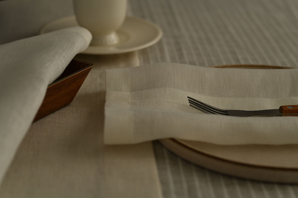 Thumbnail: Terreno Beige Linen Napkin Set of 4