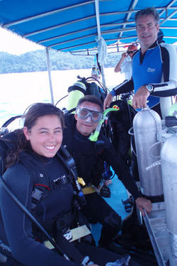 Getting ready for the dive