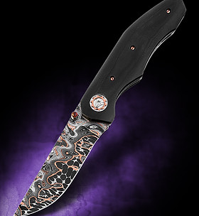 copper damascus folder