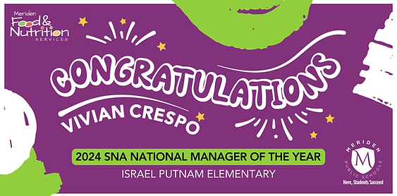 Manager of the Year, Vivian Crespo Banner - Meriden.png