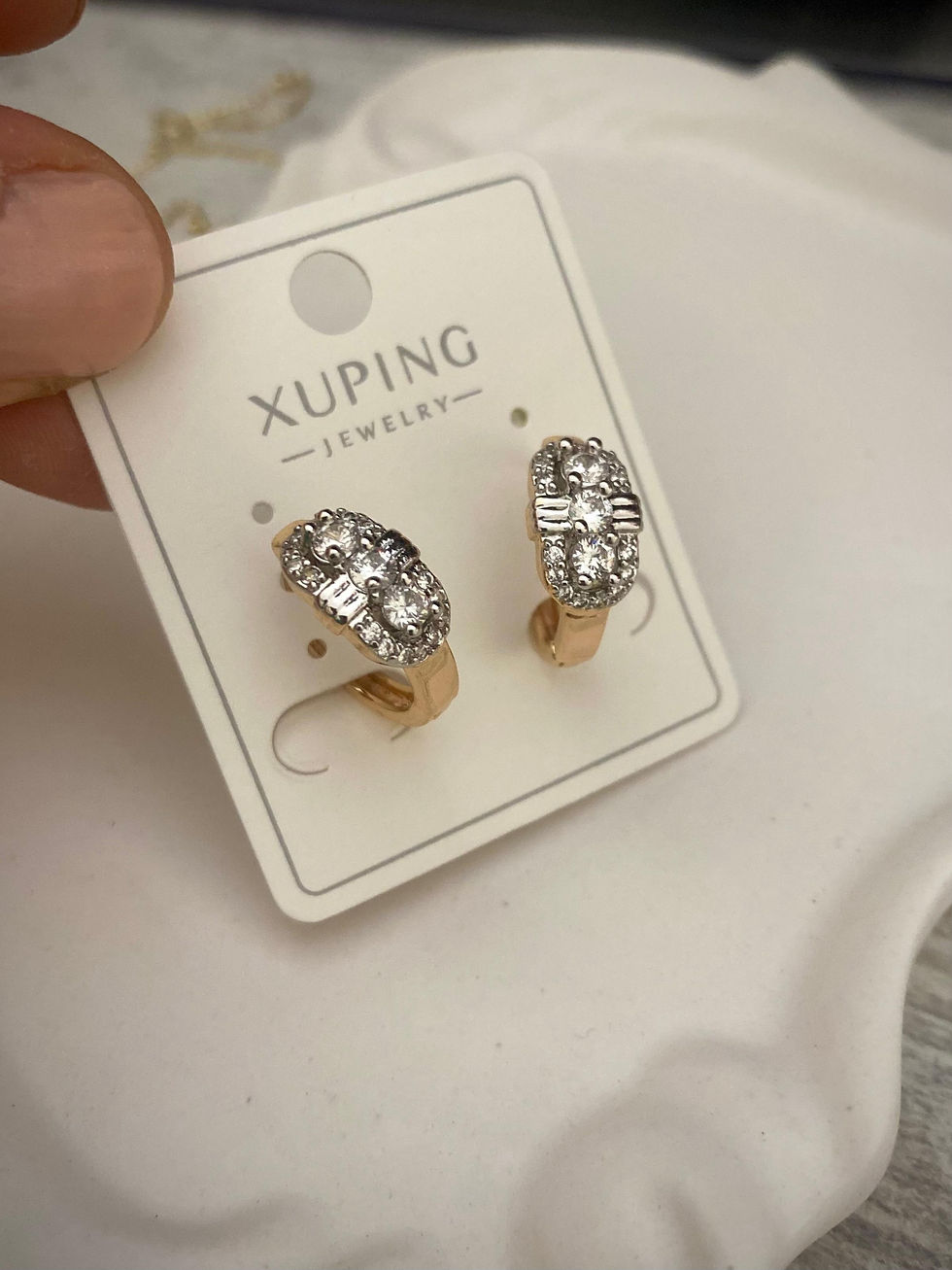 Küçük resim: Taşlı Minimal Özel Seri Küpe