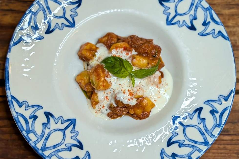 Goose ragout gnocchi, orange and parmesan cheese, basil.jpg