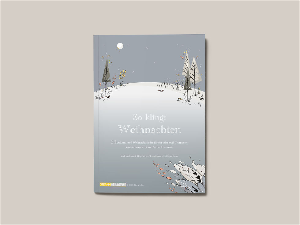 Ein Weihnachtsheft voller Illustrationen