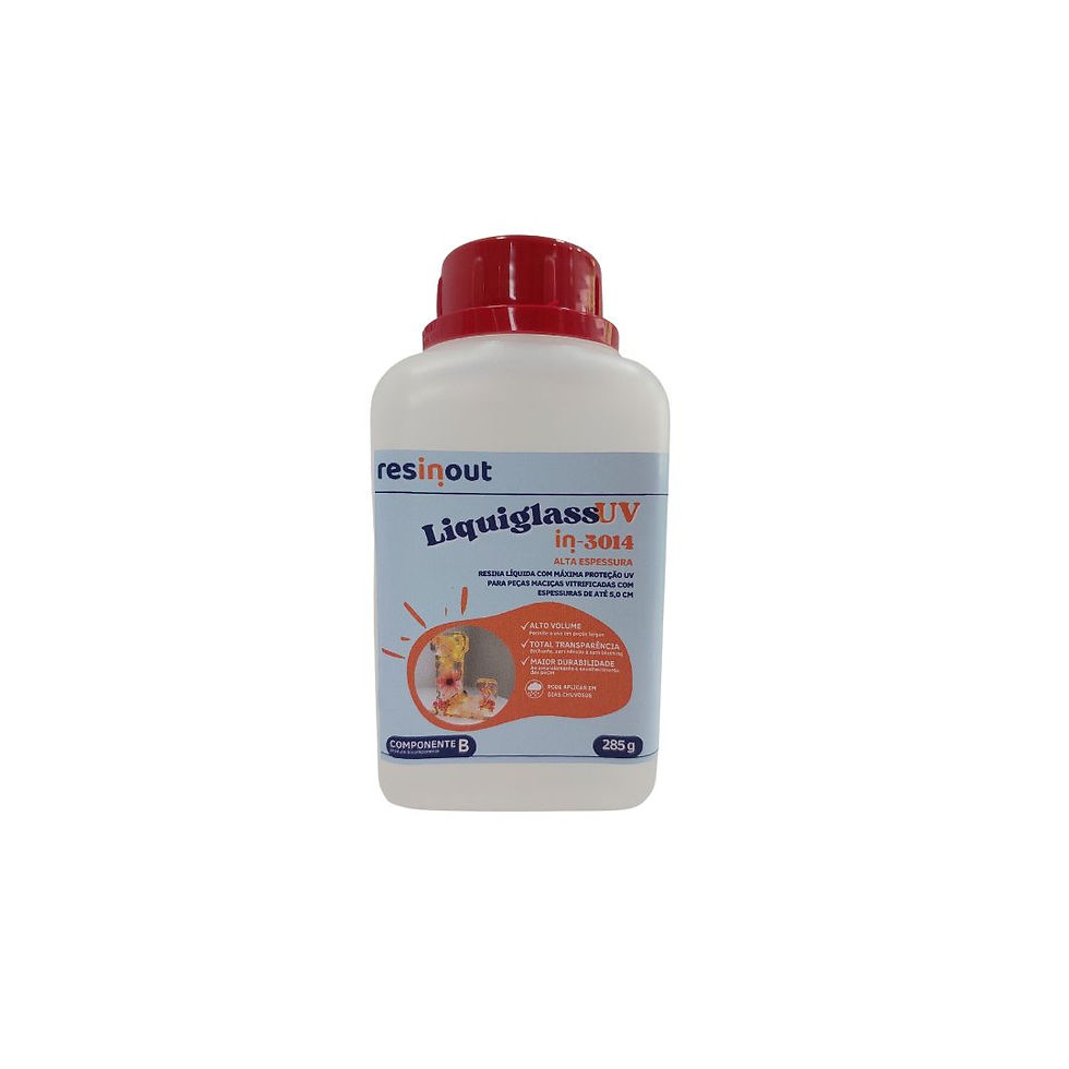 Miniatura: Conjunto Resina Liquiglass UV - Alta Espessura - 1kg.