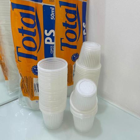 Miniatura: Copo plástico 50ml - caixa com 50 pcts.