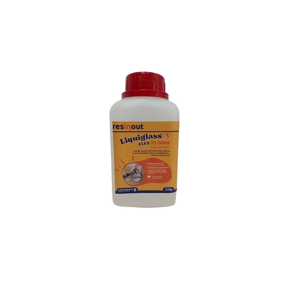 Miniatura: Conjunto Resina Liquiglass Flex UV - Baixa Espessura - 1kg