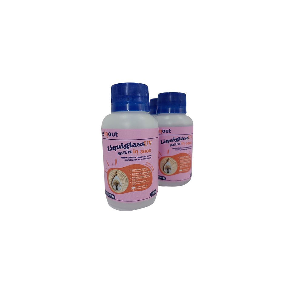 Miniatura: Resina liquiglass multi componente A IN-3005 - 100g frasco p/ conjunto IN-2007