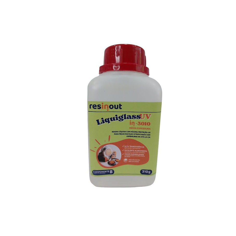 Miniatura: Conjunto Resina Liquiglass - Média Espessura - 1kg