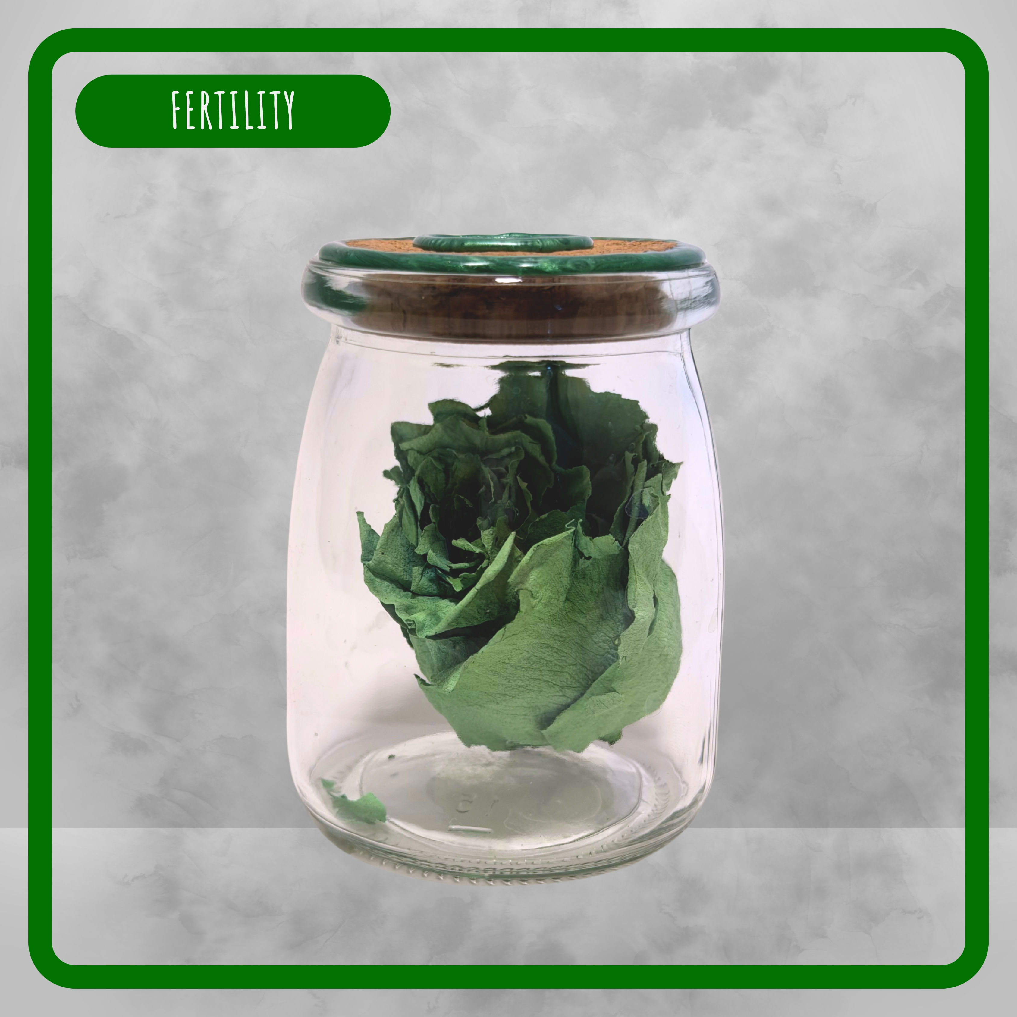 Blessed Green Rose Jar