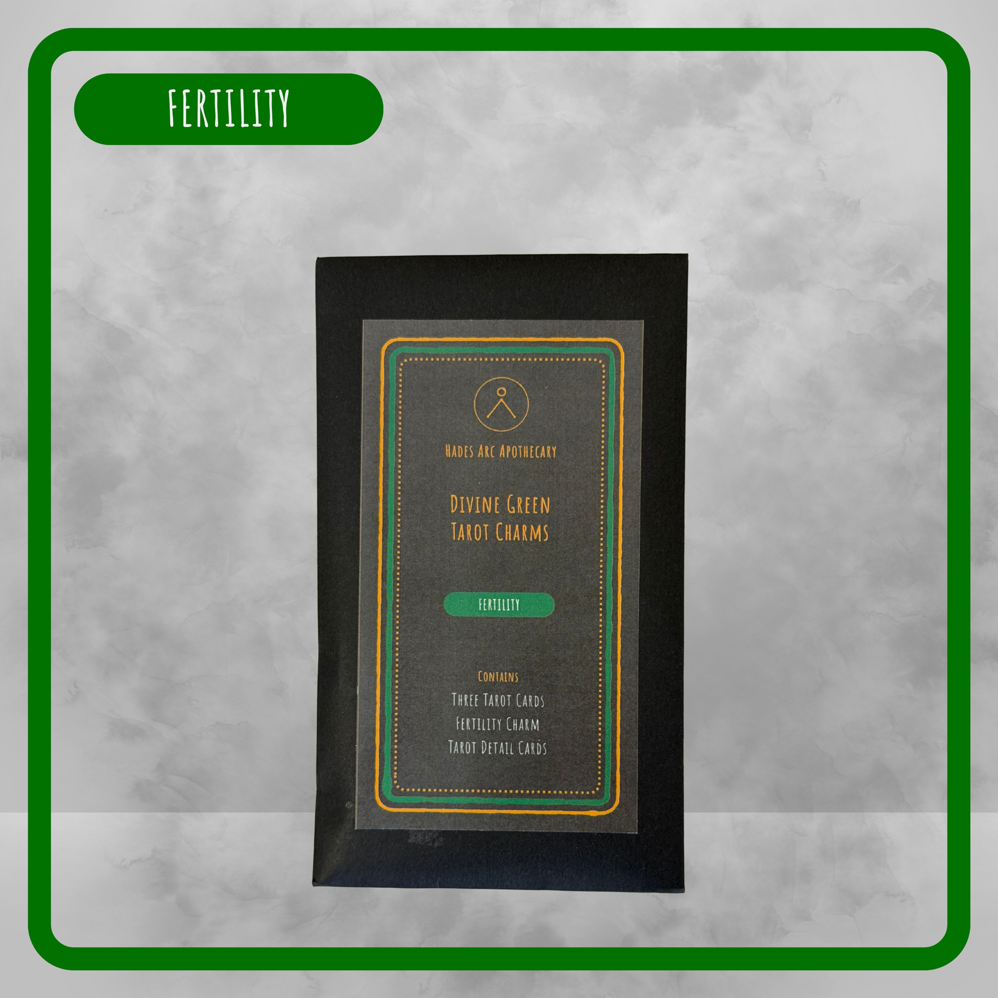 Divine Green Tarot Charm