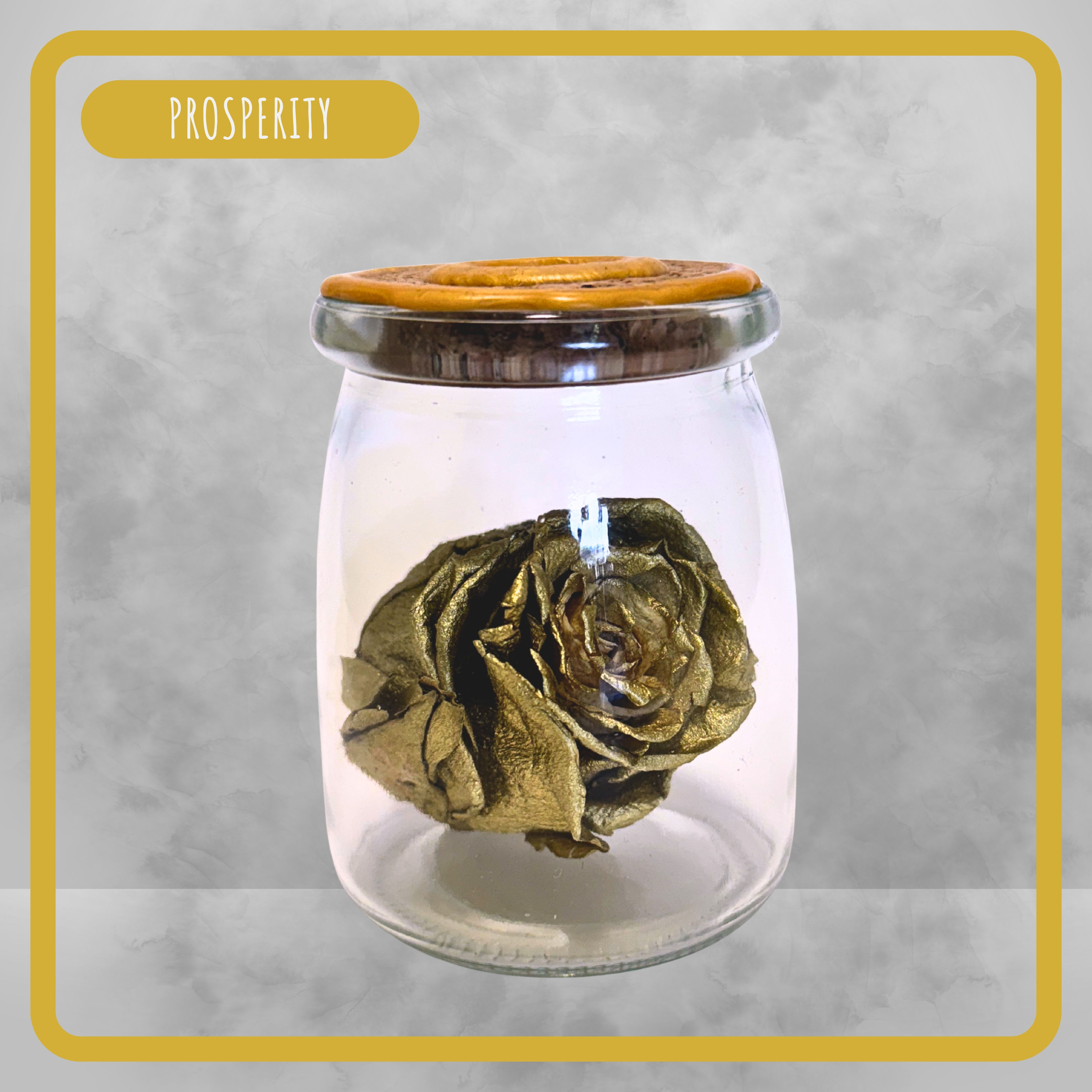 Blessed Gold Rose Jar