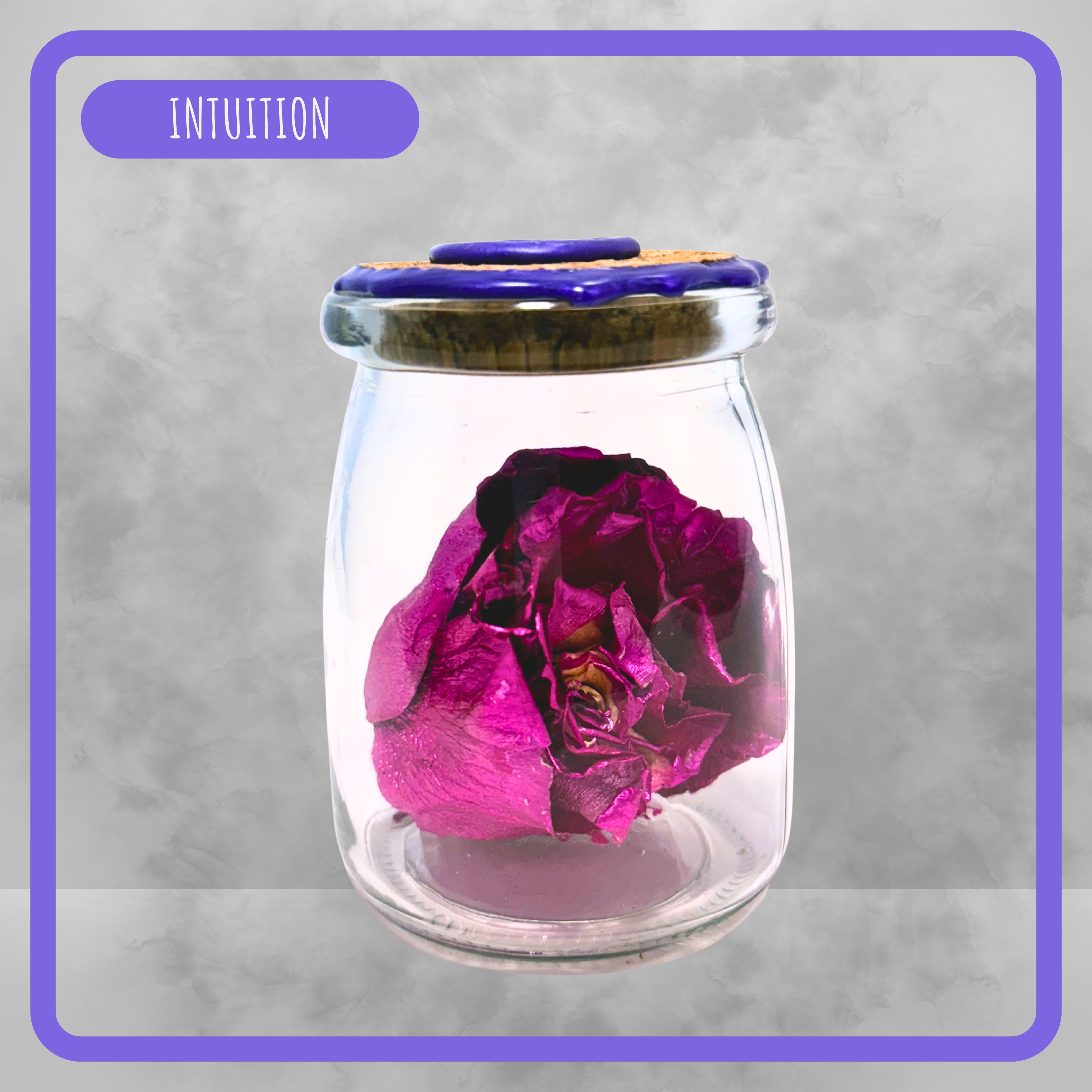 Blessed Purple Rose Jar