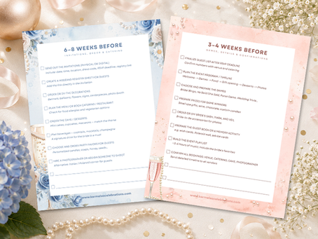 Free Printable Bridal Shower Planning Checklist: Pearls & Prosecco