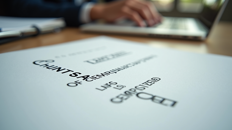 Close-up view of a certificate of completion on a desk