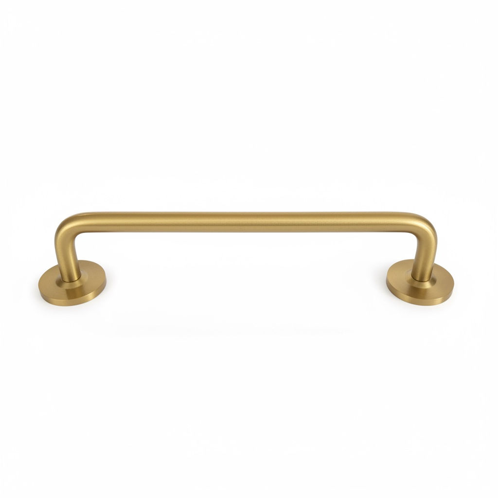 Solid Brass Bar Cabinet & Drawer Handle 96mm, 128mm