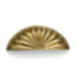 Solid Brass Daisy Cup Drawer Handle 75mm