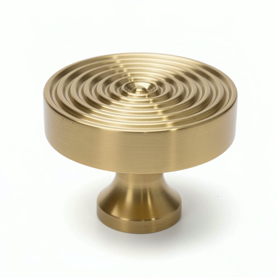 Thumbnail: Solid Brass Spiral Cabinet & Drawer Knob