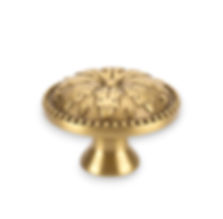 Solid Brass Floral Rosette Cabinet & Drawer Knob