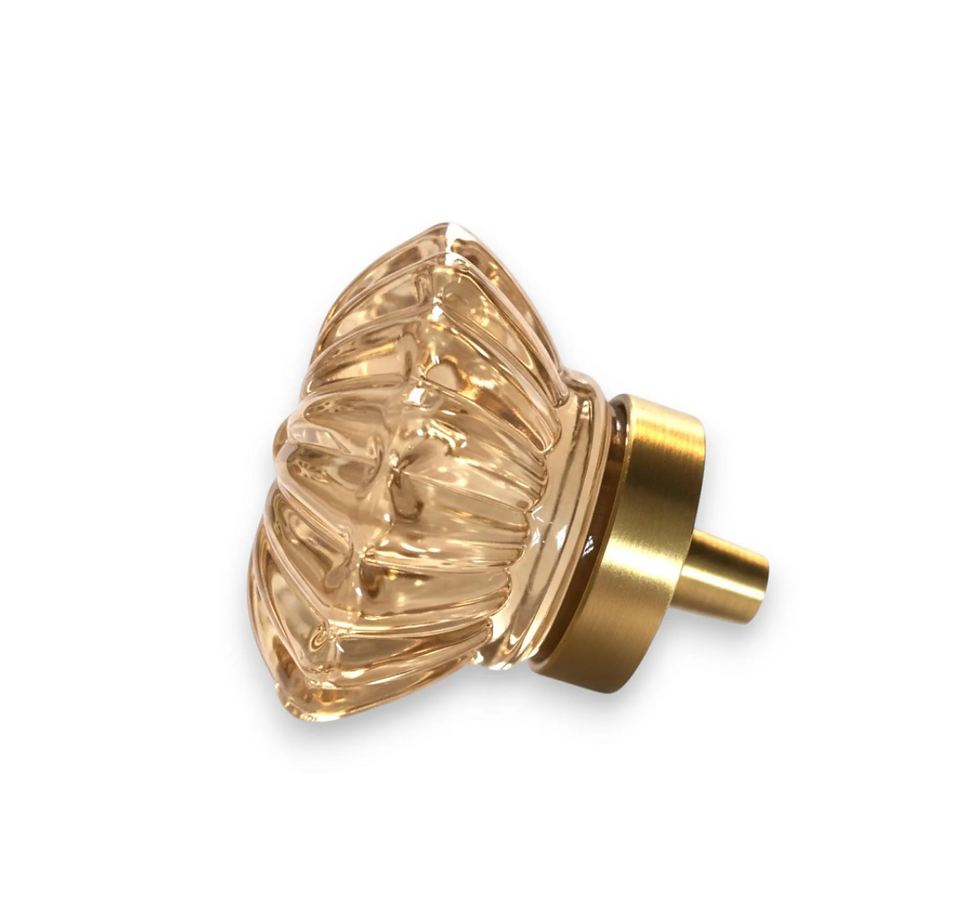 Thumbnail: Fluted Glass Cabinet Knob