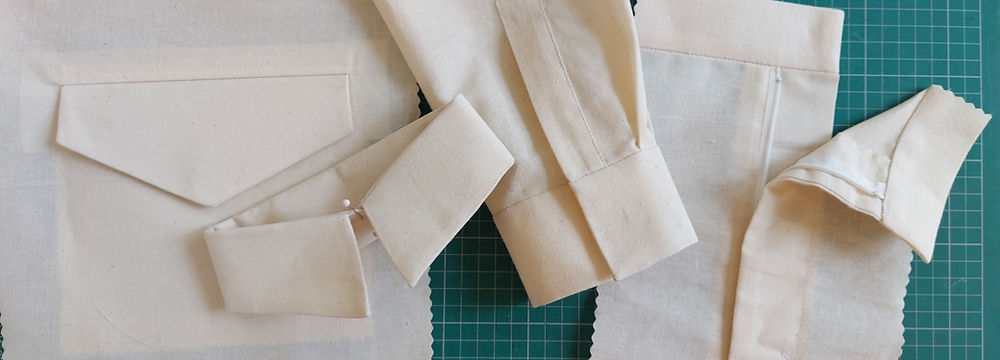 We will learn how to sew a fly front zip, cuff placket, two piece collar and flap collar