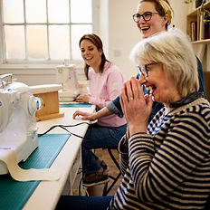 A beginners sewing class at The Sewing Table, Peebles