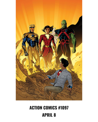 Comic book cover for Action Comics #1097 written by Mark Waid