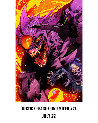 Comic book cover for Justice League Unlimited #21 written by Mark Waid
