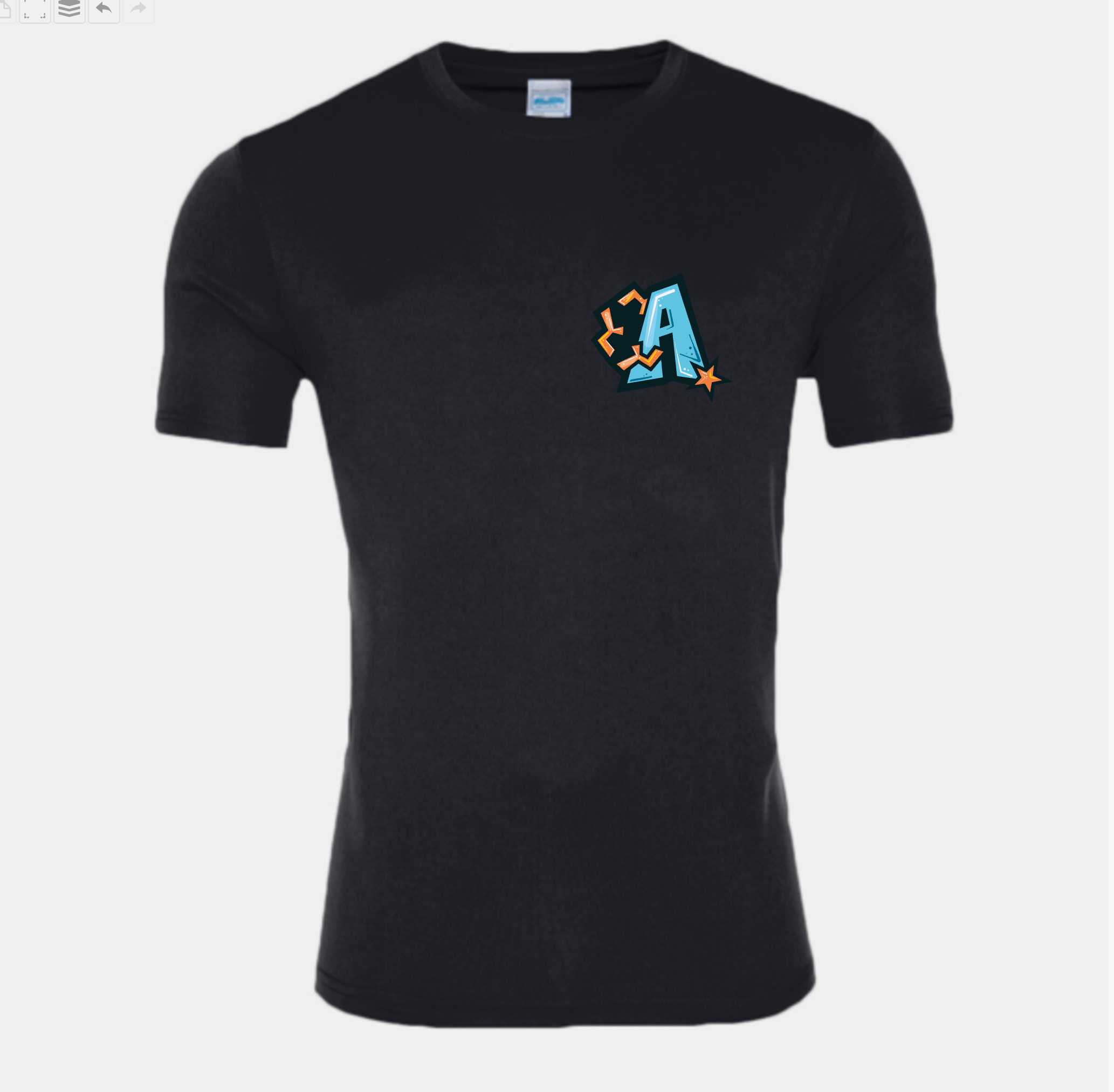 Black Kids Sports/Training T-Shirt