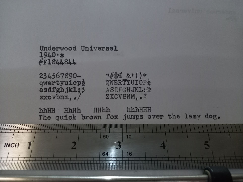 Thumbnail: Underwood Universal Typewriter
