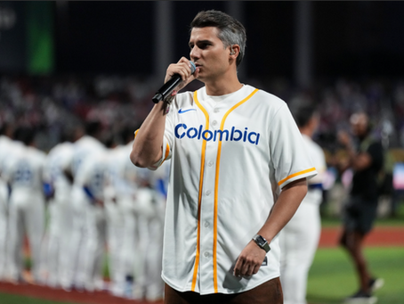 PIPE BUENO INTERPRETÓ ELHIMNO NACIONAL DE COLOMBIA EN EL ﻿CLÁSICO MUNDIAL DE BÉISBOL 2026