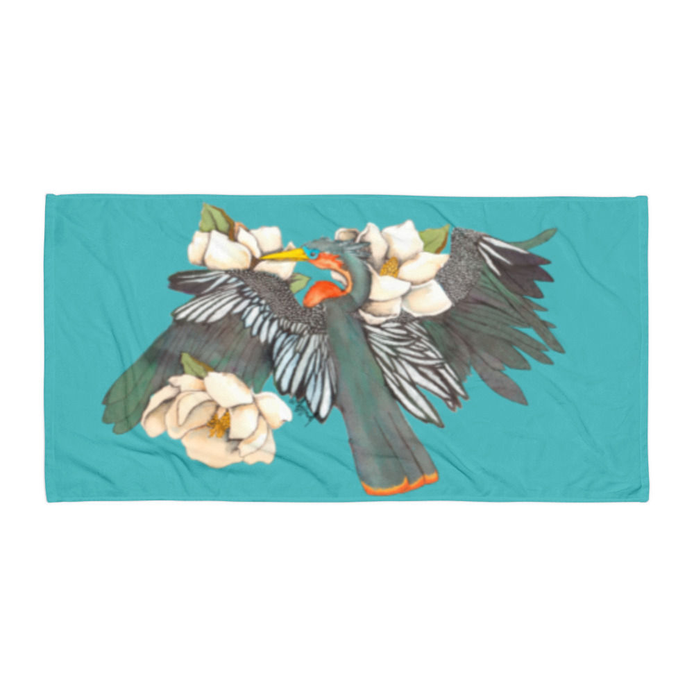 Resting Anhinga Towel