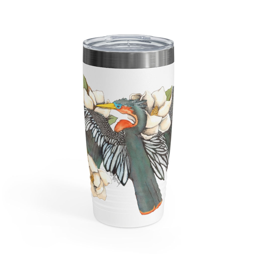 Resting Anhinga Ringneck Tumbler, 20oz