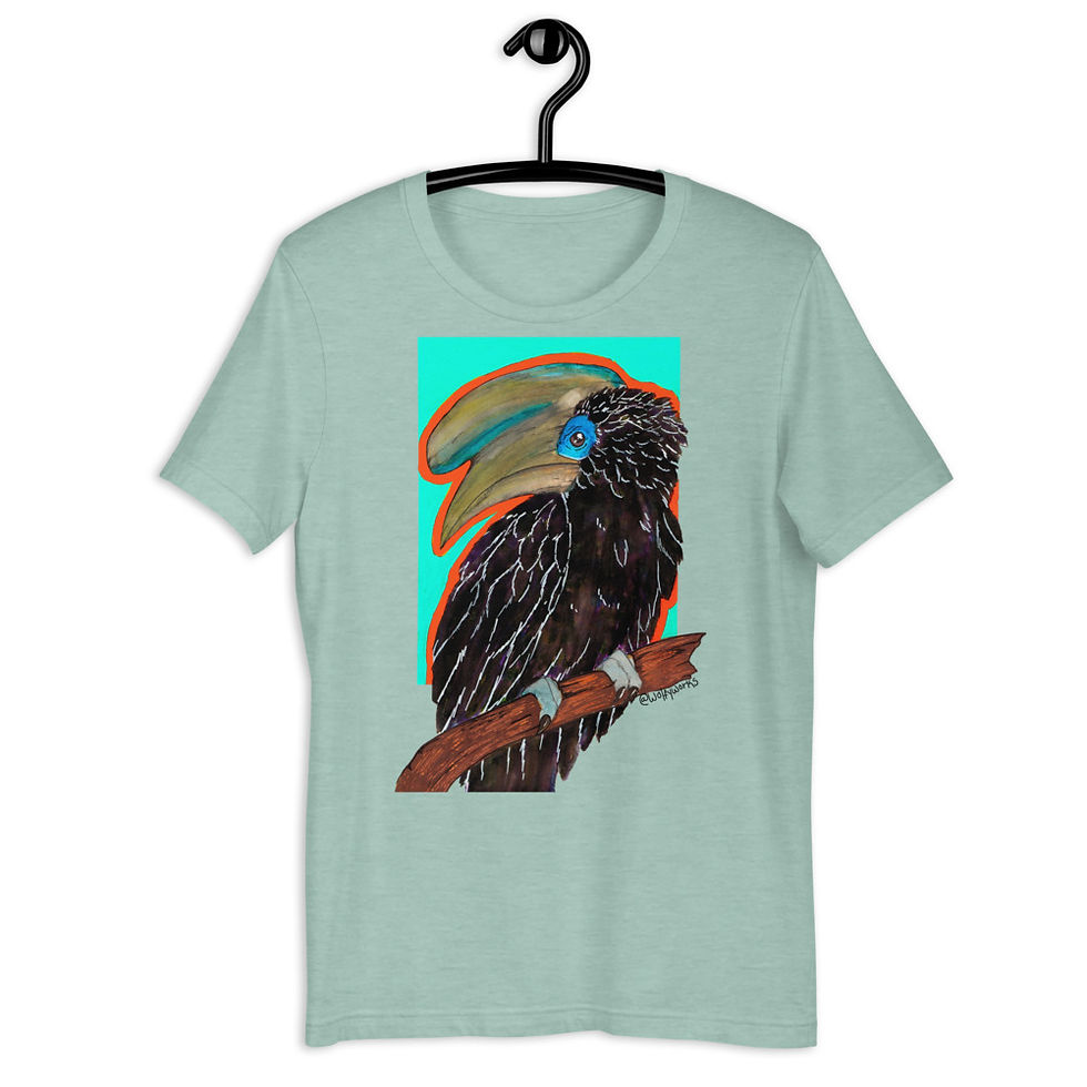 Thumbnail: Black Casqued Hornbill T-Shirt