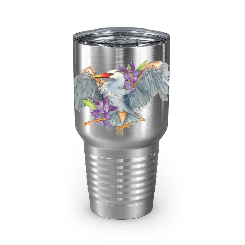 Thumbnail: The Great Blue Ringneck Tumbler, 30oz