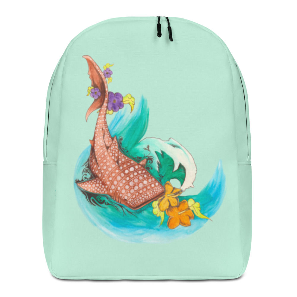Whale Shark Wave Minimalist Backpack