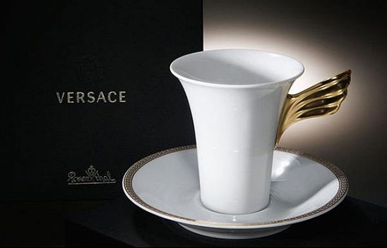 Миниатюра: Кофейная пара Meandre D´Or, Versace&Rosenthal