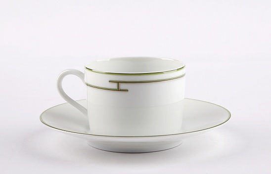 Миниатюра: Чайный сервиз Green Platine (на 2 персоны), Hermes