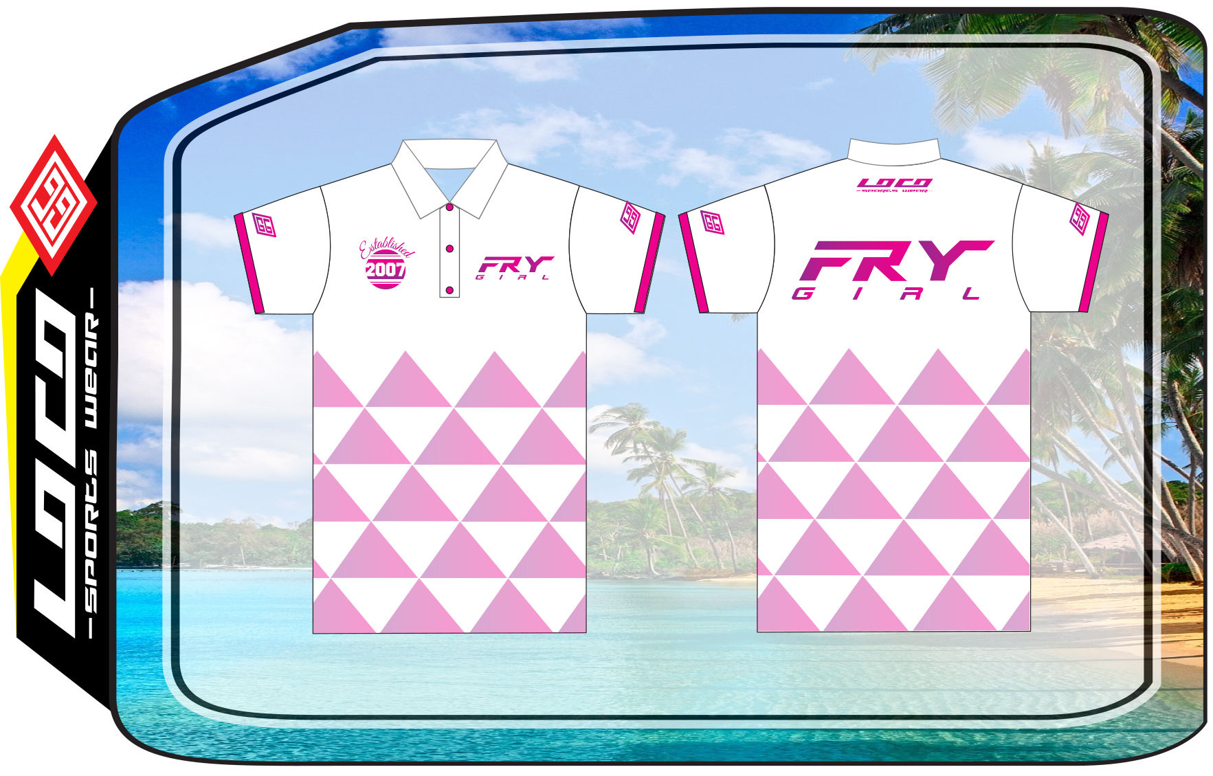 FRY GIRL Pink Triangles