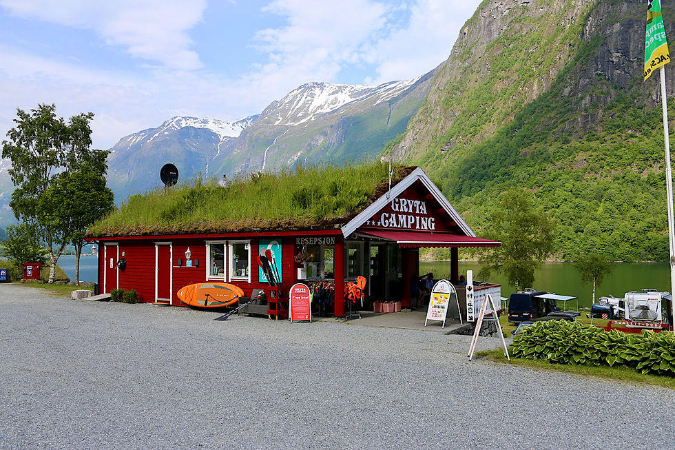 Die Reception von Gryta Camping